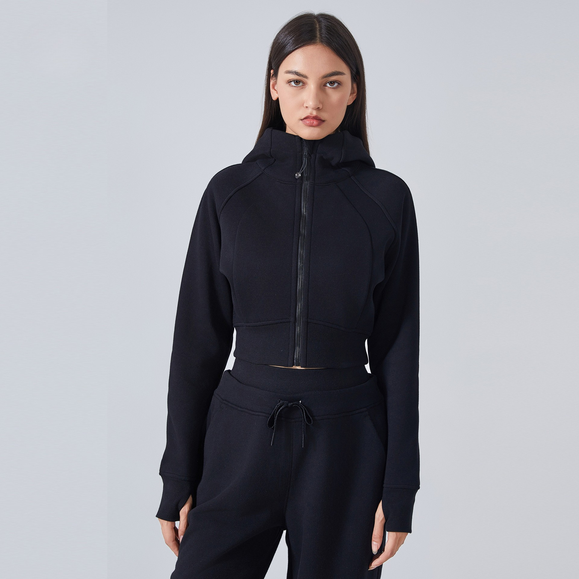 Zip Hooded Cardigan