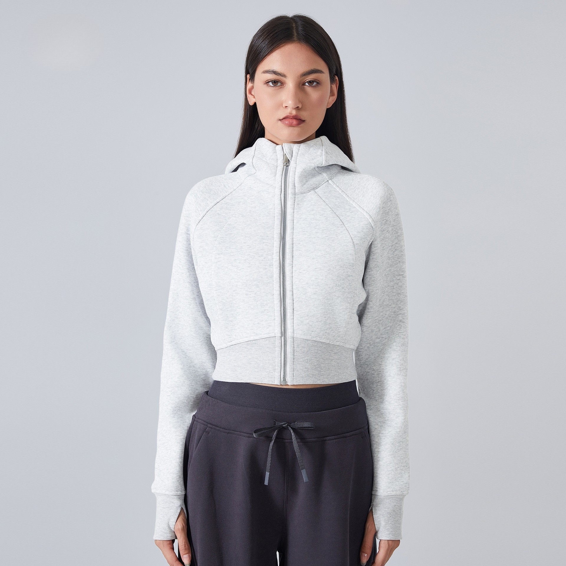 Zip Hooded Cardigan