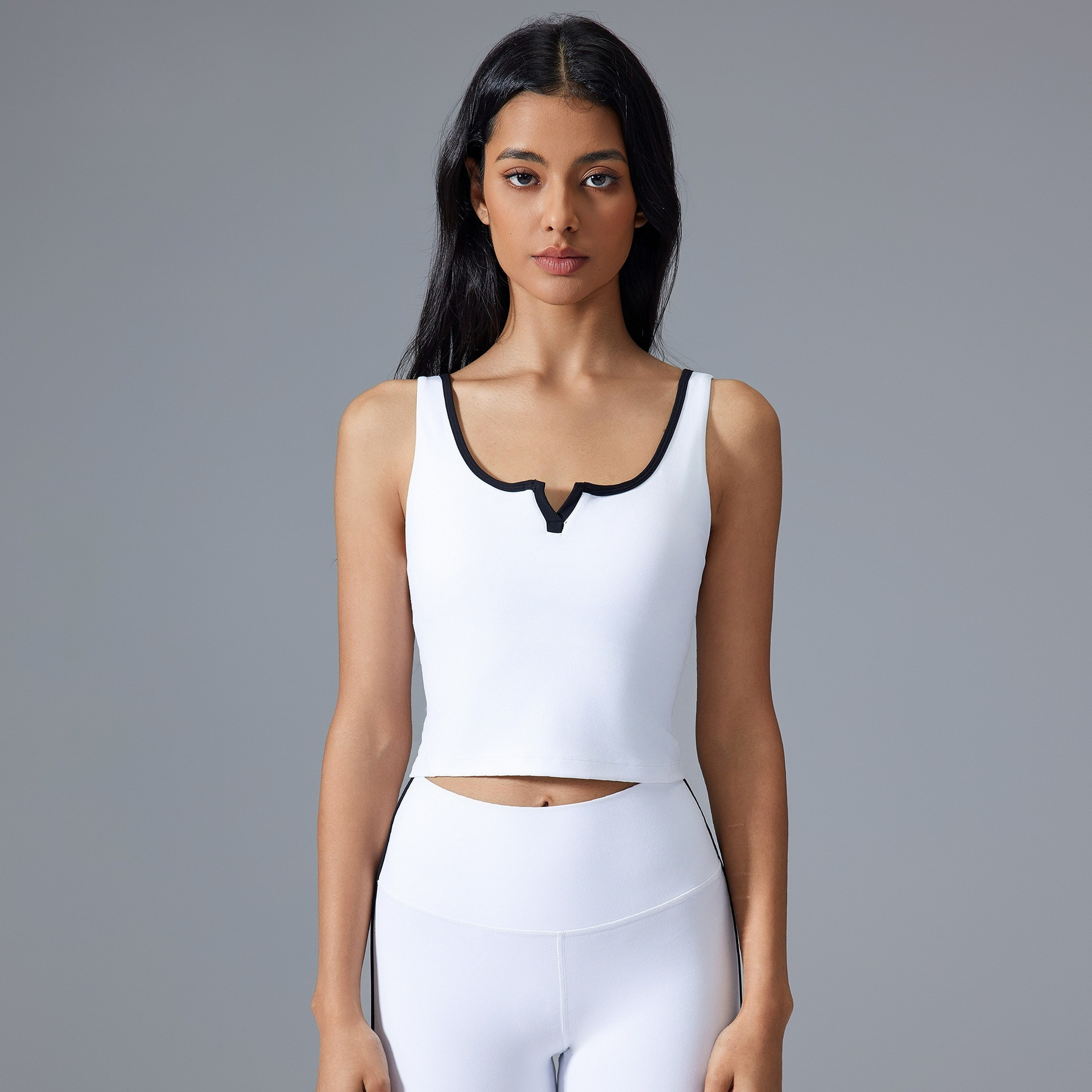 Padded Sports Crop Vest