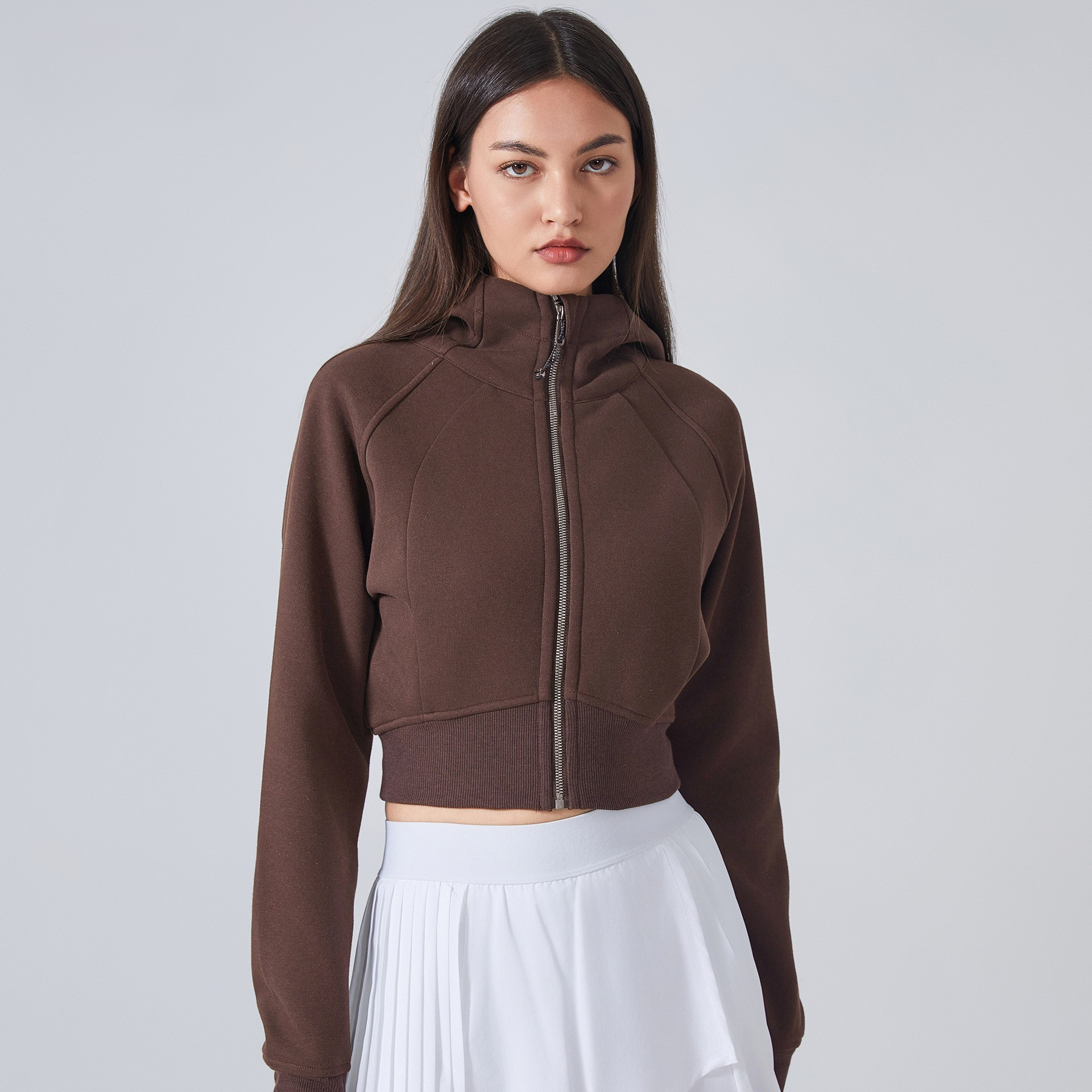 Zip Hooded Cardigan
