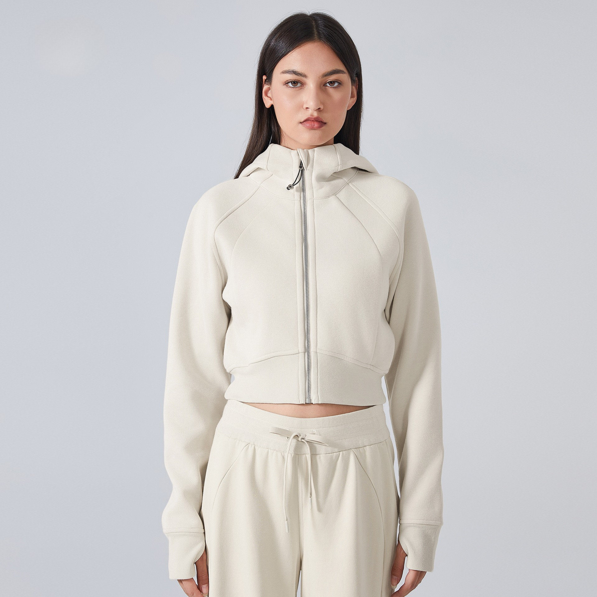 Zip Hooded Cardigan